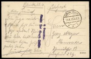 German 1919 Freikorps Grenzschutz Ost Poland Rybik Feldpost Cover 87299