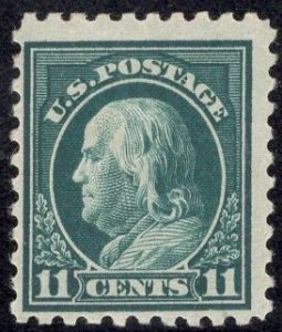 US Stamp #434 11c Franklin MINT Hinged SCV $20