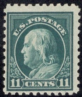 US Stamp #434 11c Franklin MINT Hinged SCV $20