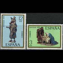 SPAIN 1976 - Scott# 2007-8 Wood Carvings Set of 2 NH