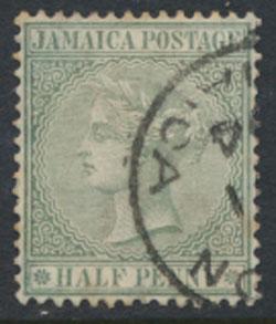 Jamaica SG 16 Used  Yellow Green  SC# 16  wmk CA  see details