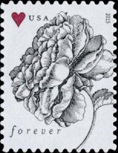 2015 49c Vintage Rose, Universal Symbol of Love Scott 4959 Mint F/VF NH