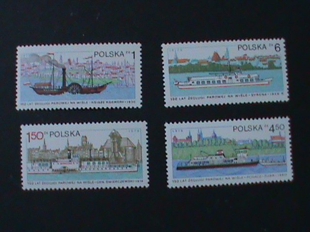 ​POLAND-SC#2341-4 VISTULA RIVER NAVIGATION 150TH ANNIV:-MNH VF COMPLETE SET