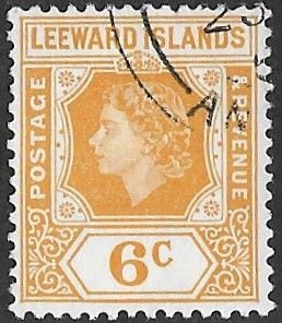 Leeward Isl. # 139  Elizabeth II  -  6c   (1)   VF Used