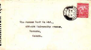 Barbados 2d Seal of the Colony 1944 G.P.O. Barbados to Toronto, Ont. Canada. ...