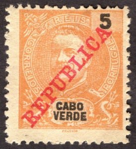 1911, Cape Verde 5r, MNG, Sc 86