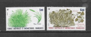 FRENCH SOUTHERN ANTARTIC TERRITORY #126-7 FLORA MNH