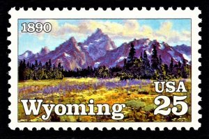 US 2444 MNH VF 25 Cent Wyoming Statehood 1890'