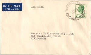 Papua New Guinea Australia 6 1/2d KGVI 1952 Port Moresby, Papua New Guinea Ai...