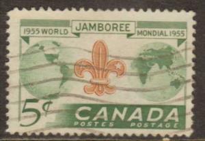 Canada    #356  used  (1955) 