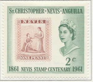 1961 British Colony ST. CHRISTOPHER NEVIS & EEL 2cMH* Stamp A28P45F30250-