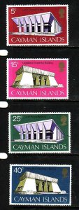 Cayman Is.-Sc#300-3- id2-unused NH set-Government Buildings-1972-