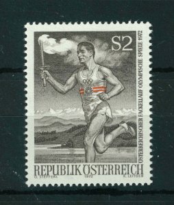 Austria 1972 Passage of the Olympic Torch through Austria stamp. MNH. Sg 1642