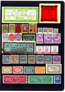 JASTAMPS:  Nice Vintage US Old  State  Stamp  LOT Collection, see scan