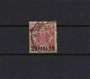 GERMAN P.O `s  IN TURKEY USED STAMP 20 pa on 10pf  1884 CAT £120  REF 6749