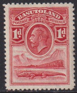 1933 Basutoland KGV Crocodile & River 1 pence issue MNH Sc# 2 CV $2.50