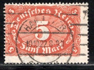 Germany Reich Scott # 194, used, experts h/s, Mi # 194a