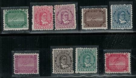 Cook lslands 1902 SC 30-38 Mint SCV $219.25 Set