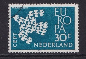 Netherlands   #390  used 1961   Europa  doves 30c