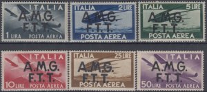 Italy Trieste A (AMG-FTT) - Definitive Air Mail Sassone n.A1-A6 cv 310$ MNH**