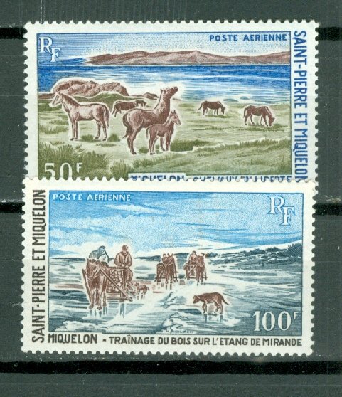 ST.PIERRE & MIQUELON SCENIC  #C41-42...SET...MNH...$40.50