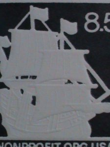 ​UNITED STATES-1985-SC#U 610 MAY FLOWER   MINT CUT SQUARE ENVELOPE VERY FINE