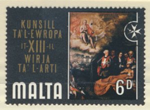 Malta SG 433  SC# 412  Art  Painting   CTO see details / scans               ...