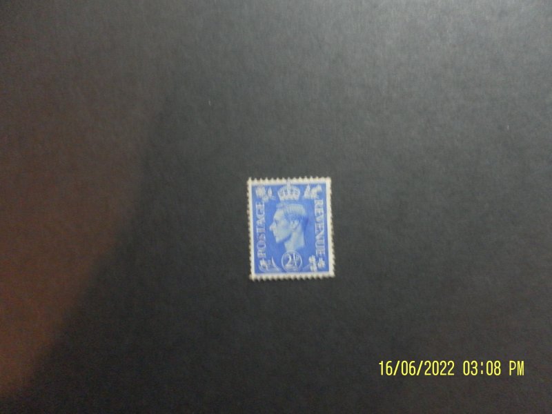 1941 King George VI SG489wi 2 1/2d Light Ultramarine