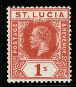 ST.LUCIA SG86 1920 1/= ORANGE-BROWN MNH