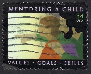 United States #3556 34¢ Mentoring a Child (2002). Used.