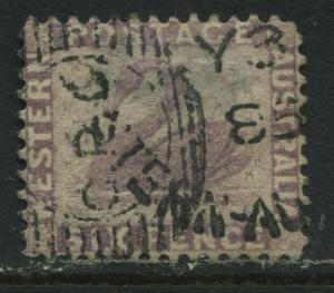 Western Australia 1882 6d pale violet used