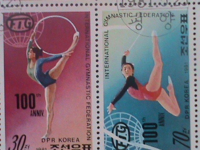 ​KOREA-1981-SC#2784a- CENTENARY OF INTL.GYMNASTIC FEDERATION-CTO-SHEET-VF