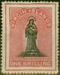 Virgin Islands 1868 1s Black & Rose-Carmine SG21 Fine LMM (2)