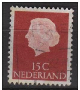 Netherlands 1953 Scott 346 used - 15c, Queen Juliana 