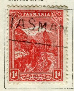 TASMANIA; 1902-05 early Pictorial issue fine used 1d. value