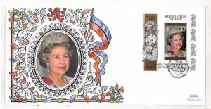 British Virgin Islands Queen 70th Birthday FDI Cover PTS 1996 AH221