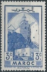 French Morocco 151 (mhr) 3c Sefrou, ultra (1939)