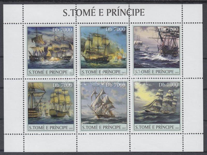 Sao Tomé e Príncipe stamp Ships minisheet MNH 2003 Mi 2188-2193 WS144784