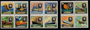 Cook Islands Scott 514-516 MNH** Rowland Hill on Transportation stamp set