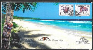 Pitcairn Islands #682-683  Coconut Crabs on cover  (FDC)  CV $11.00