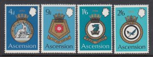 Ascension 134-7 Naval Coats of Arms mnh