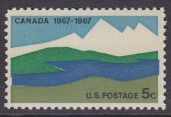 US sc#1324 1967 5c Canada MNH