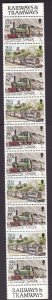 Isle of Man-Sc#358f- id9-unused NH pane-Trains-Locomotives-1988-