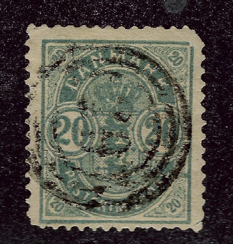 Denmark #37 Used F-VF corner nibbed SCV$70...choose your price!