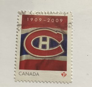 Canada 2009 Scott 2339 used - “p”,  Montreal Canadiens Hockey Team