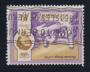 Bermuda, SG 197w, used Watermark Crown to Right of CA variety