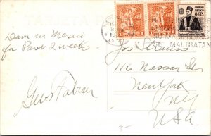 Mexico 1940s - Postcard to New York, Ny - F57833