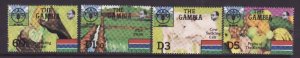 Gambia-Sc#581-4- id8-unused NH set-UN FAO-1985-