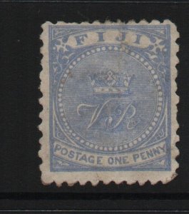 Fiji 1892 SG53 one penny 11x10 perf - mounted mint