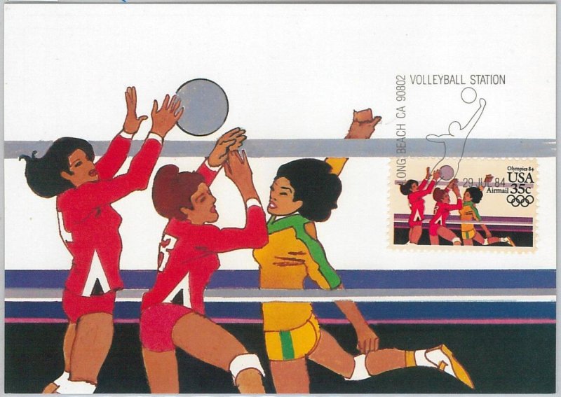 54284 - USA -  POSTAL HISTORY - MAXIMUM CARD - 1984  OLYMPICS Volleyball